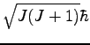 $\sqrt{J(J + 1)}\hbar$