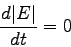 \begin{displaymath}{d\vert E\vert \over dt} = 0 \end{displaymath}